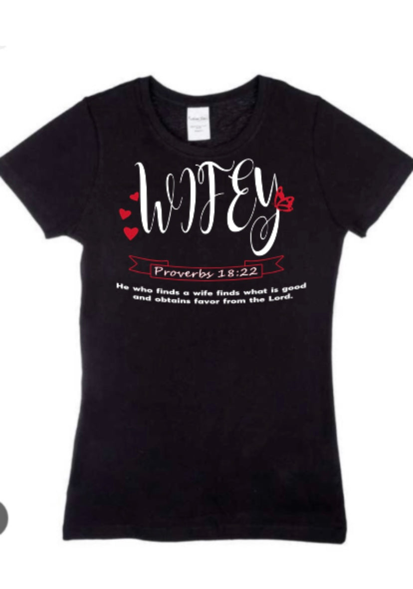 Women’ short sleeve tee(Wifey)