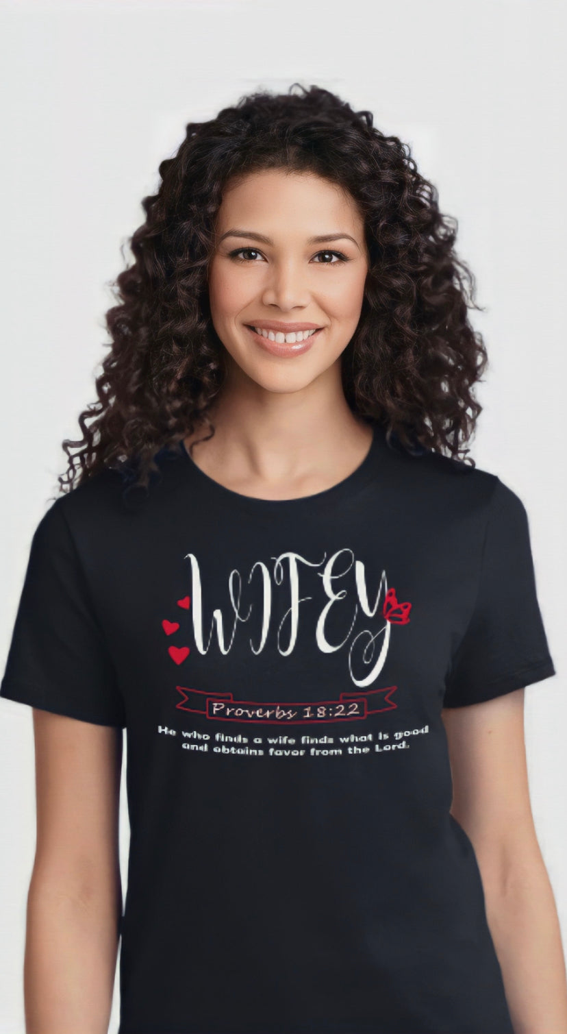 Women’ short sleeve tee(Wifey)