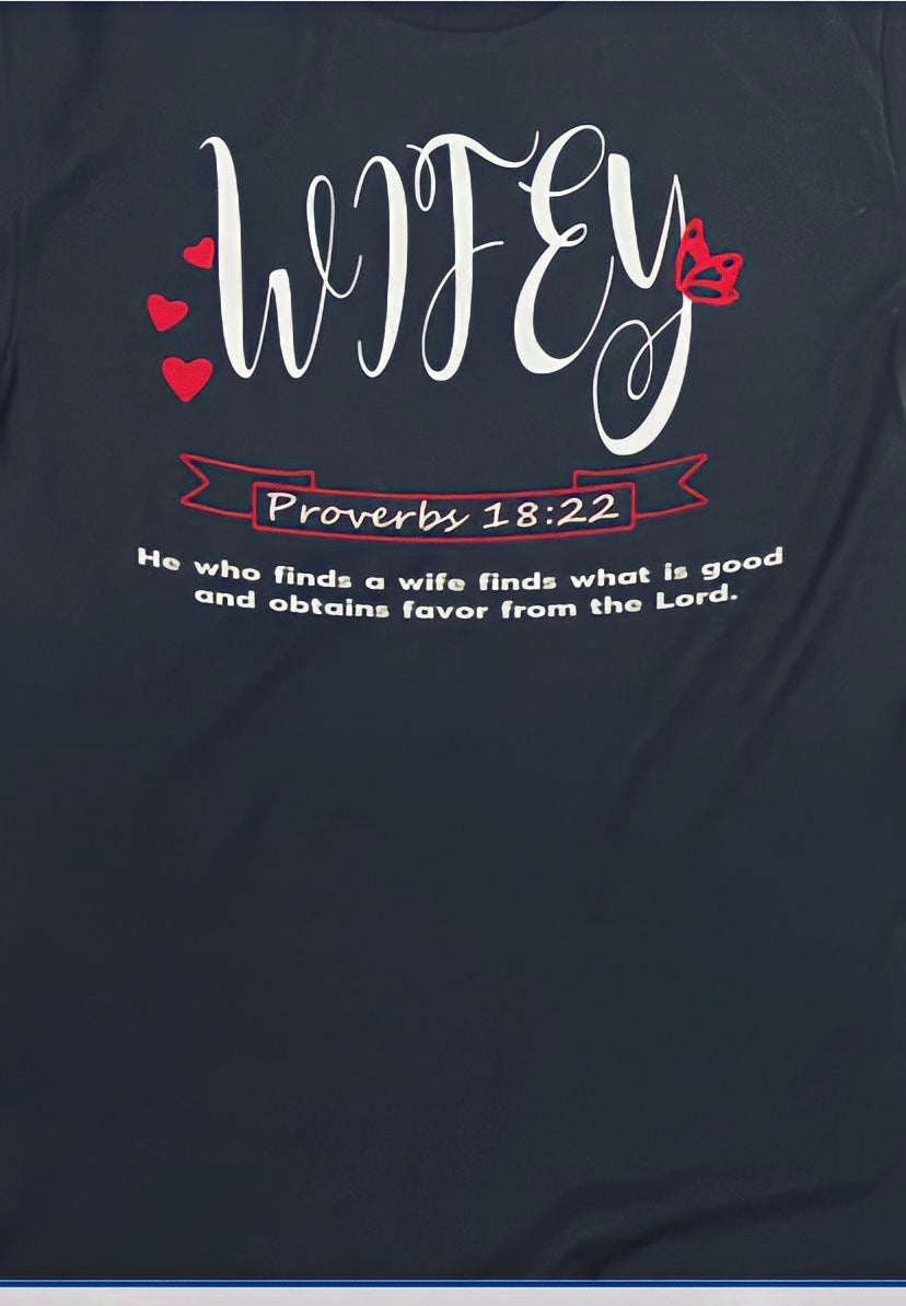 Women’ short sleeve tee(Wifey)