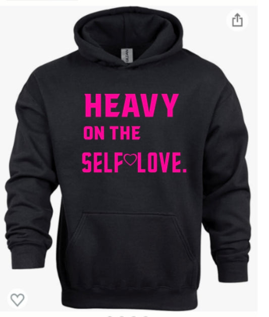 Gildan heavy blend hoodie(love thyself)