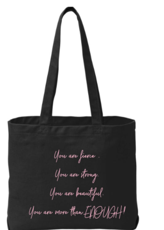 Jumbo canvas tote(Fierce Woman)