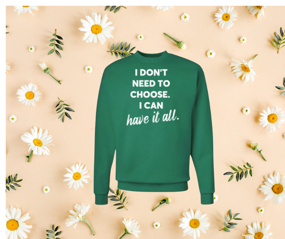 Unisex Green Gildan sweatshirt(The world is yours)