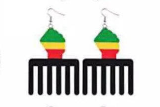 Black Pride pick earrings