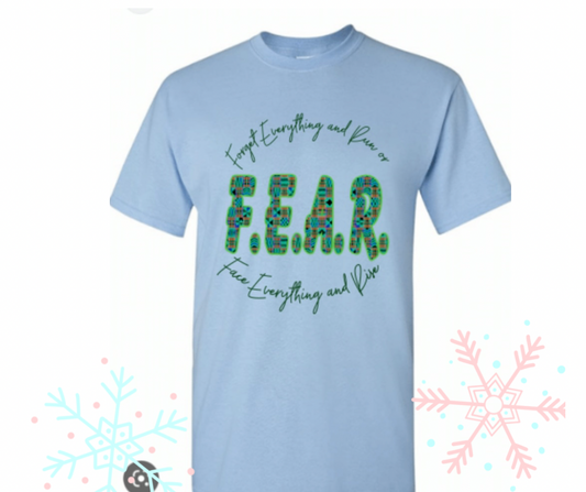 Unisex short sleeve shirt(No Fear)